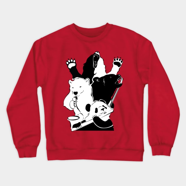 Bear Band Crewneck Sweatshirt by ScoatGoat